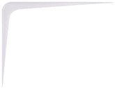 ProSource 21140HL-PS Shelf Bracket, 110 lb/Pair, 10 in L, 8 in H, Steel, White